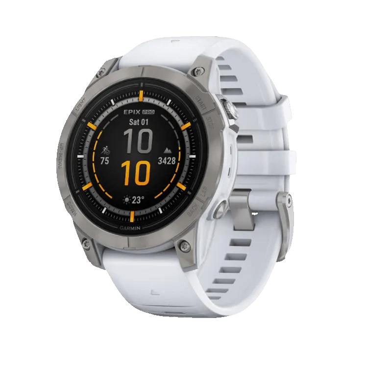 Часы Garmin Epix Pro (Gen 2) Sapphire Edition 47 mm Titanium Whitestone
