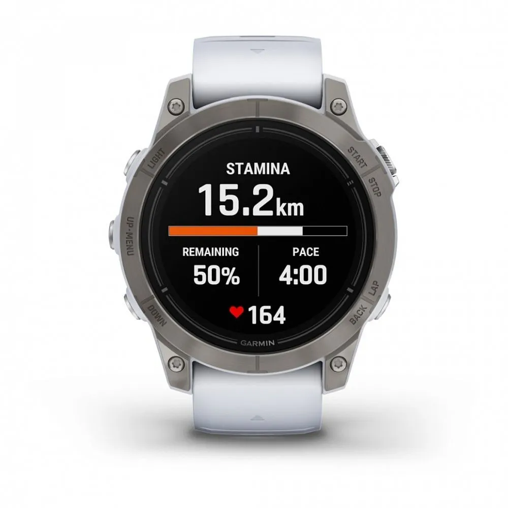 Часы Garmin Epix Pro (Gen 2) Sapphire Edition 47 mm Titanium Whitestone