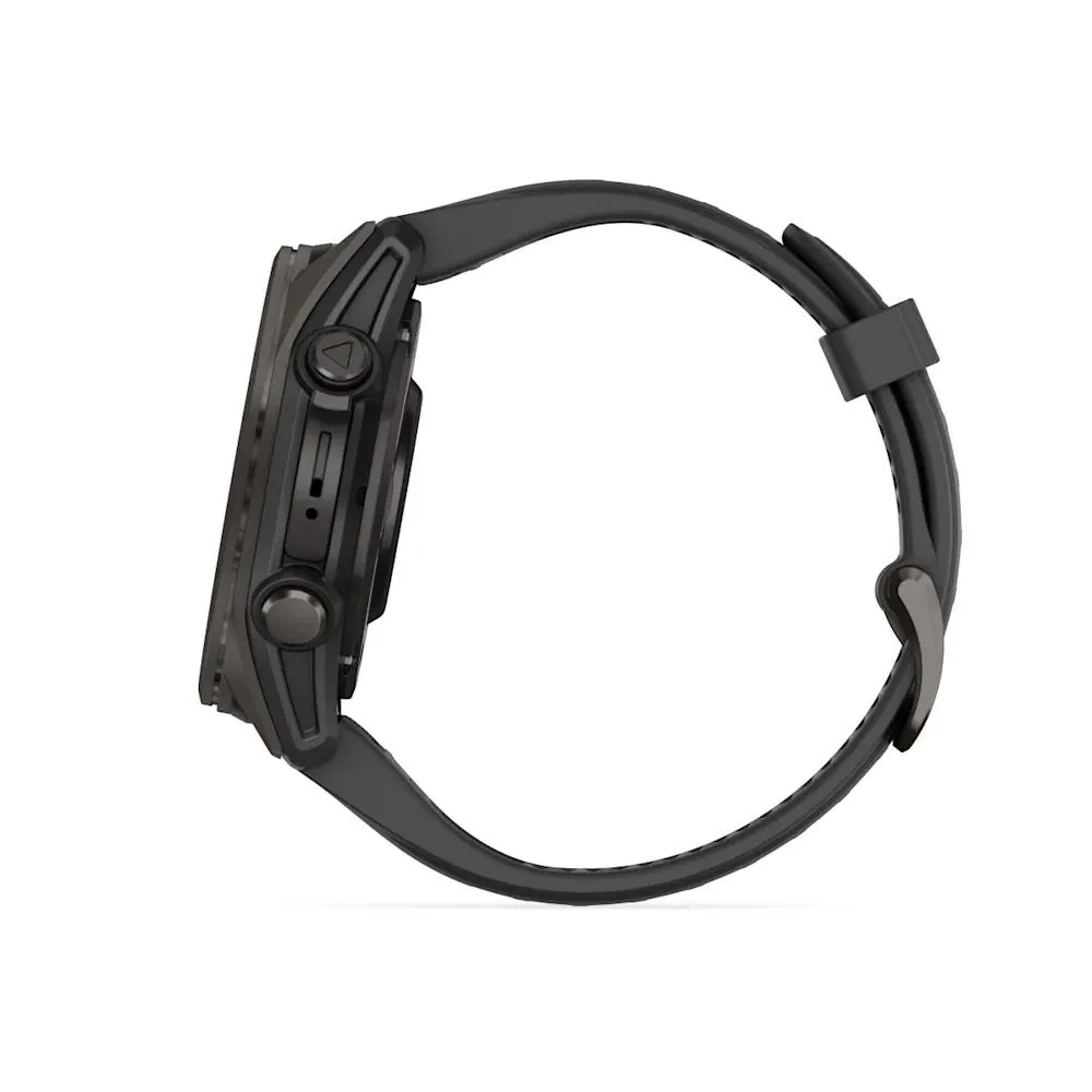 Часы Garmin Fenix 8 - 43 mm AMOLED Sapphire Carbon Gray DLC Titanium Black / Pebble Gray
