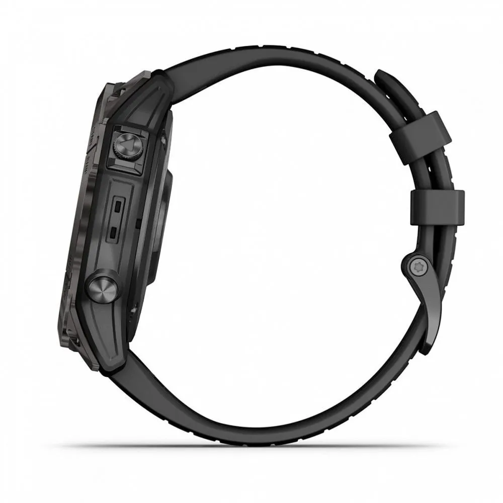 Часы Garmin Fenix 7X Pro - Sapphire Solar Carbon Gray DLC Titanium
