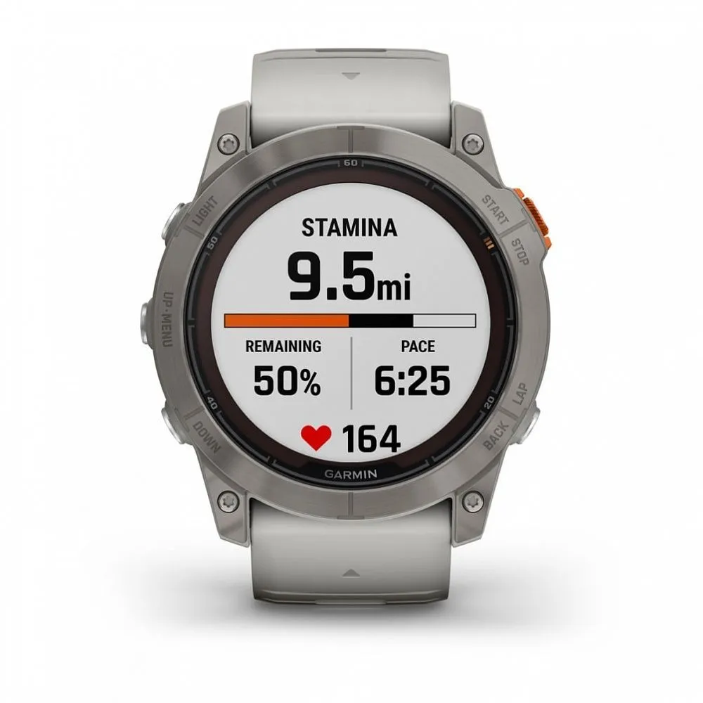 Часы Garmin Fenix 7X Pro - Sapphire Solar Titanium Fog Gray