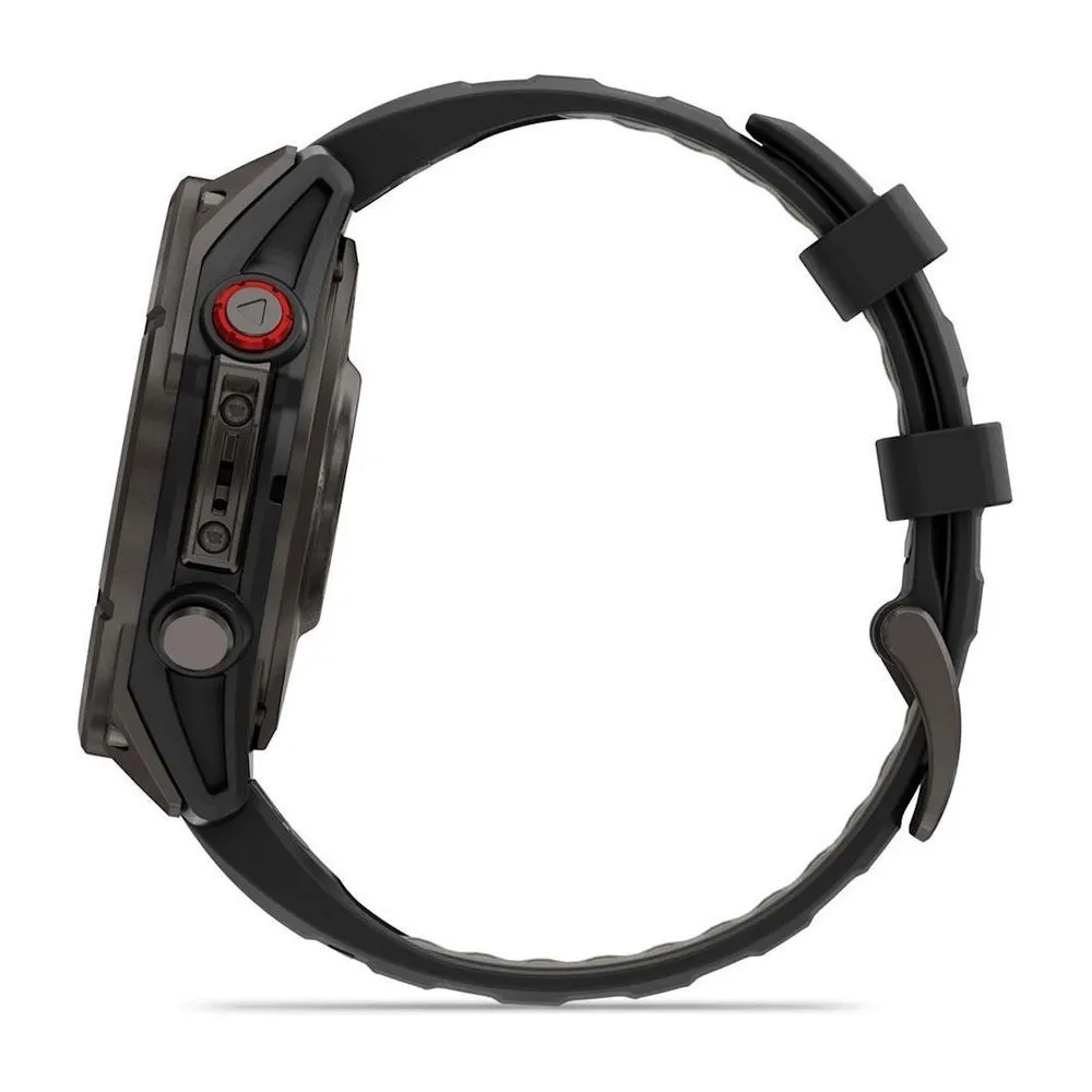 Часы Garmin Fenix 8 Pro - 47 mm AMOLED Sapphire Carbon Gray DLC Titanium Black / Pebble Gray