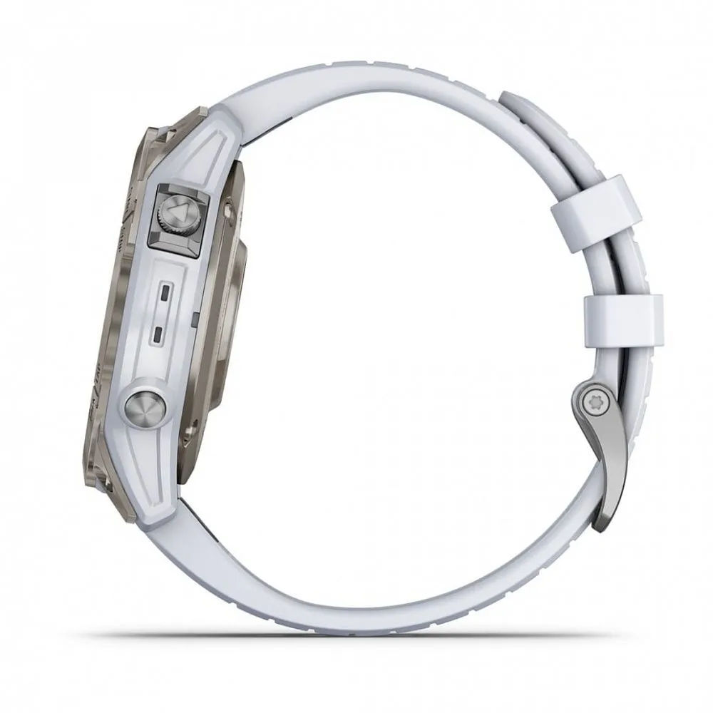 Часы Garmin Epix Pro (Gen 2) Sapphire Edition 47 mm Titanium Whitestone