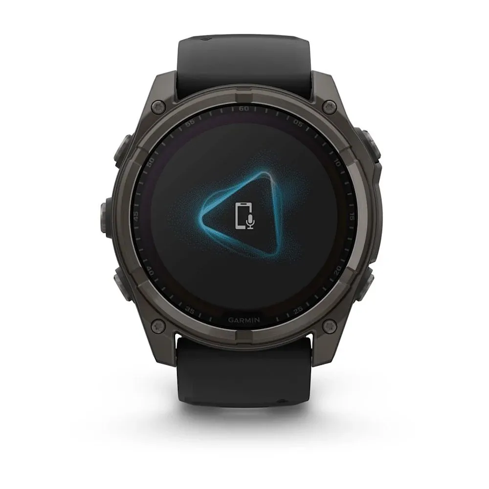 Часы Garmin Fenix 8 - 51 mm Solar Sapphire Carbon Gray DLC Titanium Black / Pebble Gray
