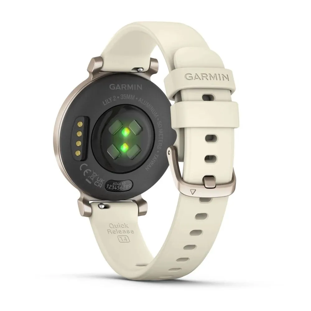 Часы Garmin Lily 2 Cream Gold / Coconut Silicone Band