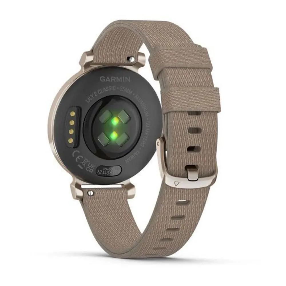 Часы Garmin Lily 2 Classic Cream Gold / Coffee Nylon Band