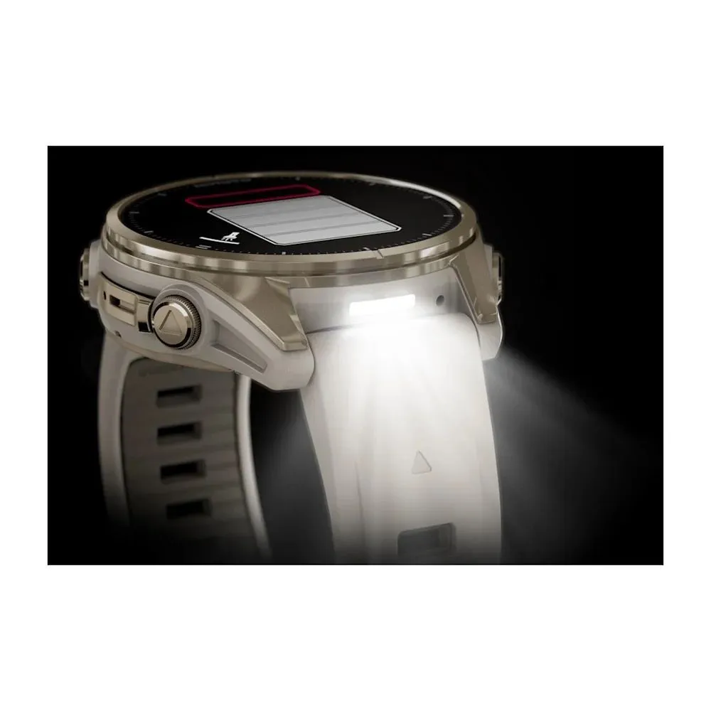 Часы Garmin Fenix 8 - 43 mm AMOLED Sapphire Soft Gold Fog Gray / Dark Sandstone
