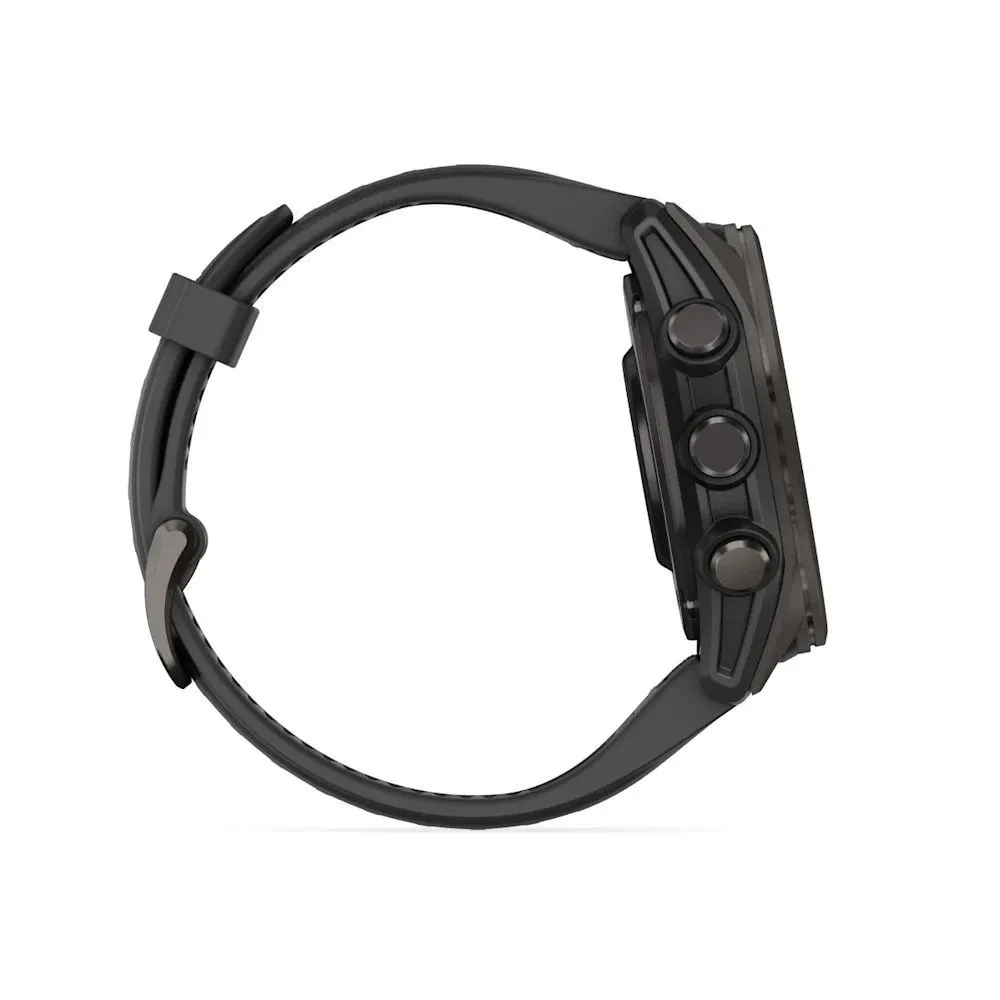 Часы Garmin Fenix 8 - 43 mm AMOLED Sapphire Carbon Gray DLC Titanium Black / Pebble Gray