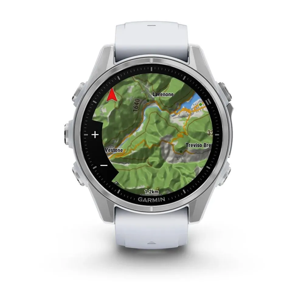 Часы Garmin Fenix 8 - 43 mm AMOLED Silver / Whitestone