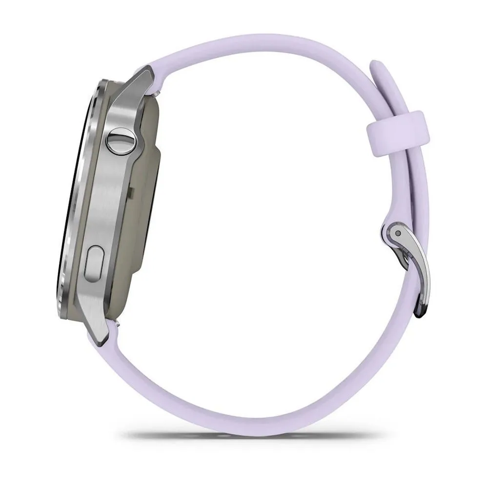 Часы Garmin Venu 4 - 41mm Silver / Periwinkle Silicone