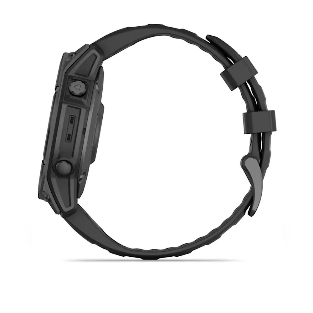 Часы Garmin Fenix E - 47 mm AMOLED Slate Gray Steel / Black