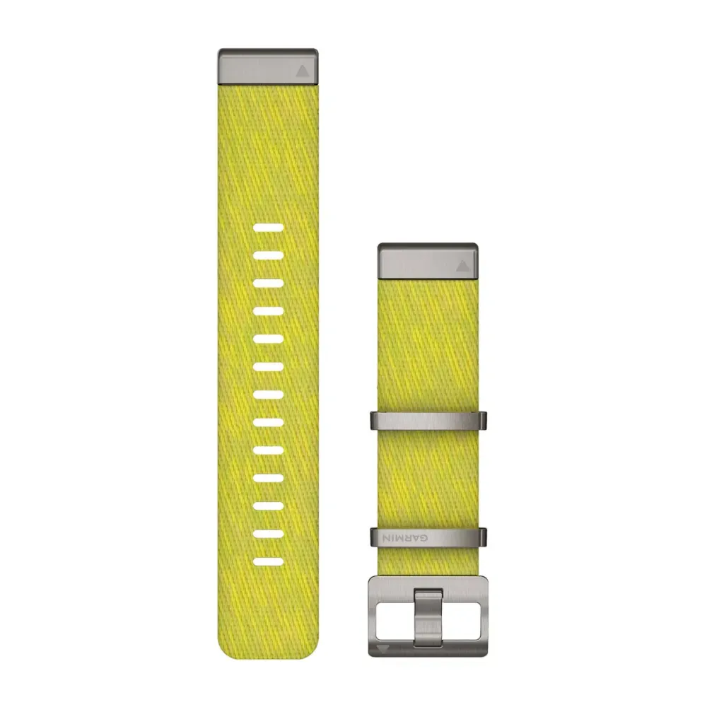 Ремешок Garmin MARQ Jacquard-Weave Nylon Strap - Yellow/Green