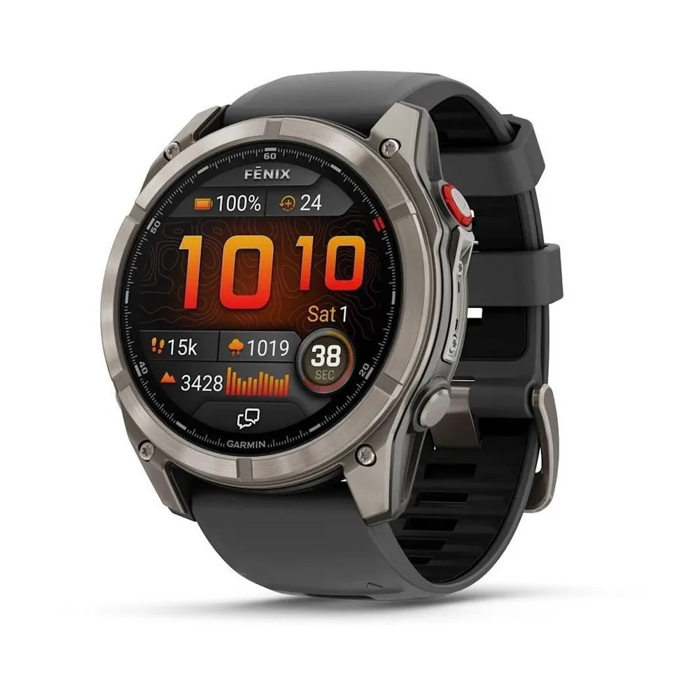 Часы Garmin Fenix 8 Pro - 51 mm AMOLED Sapphire Titanium Graphite / Black