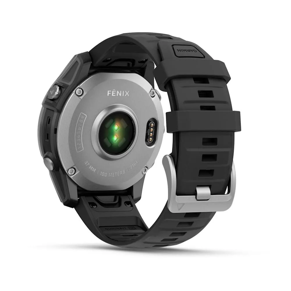 Часы Garmin Fenix E - 47 mm AMOLED Stainless Steel / Black