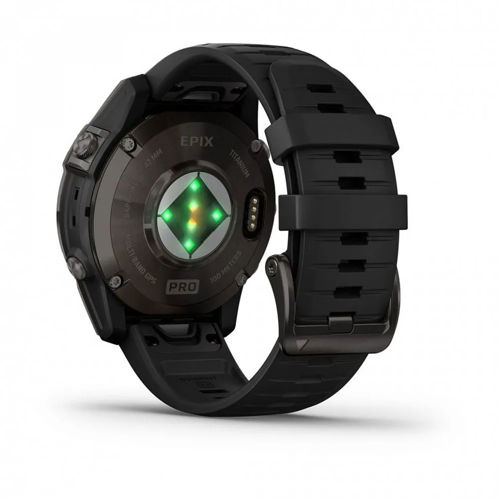 Часы Garmin Epix Pro (Gen 2) Sapphire Edition 47 mm Carbon Gray DLC Titanium