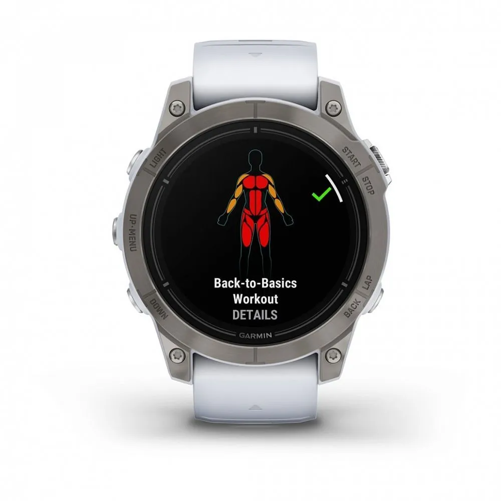 Часы Garmin Epix Pro (Gen 2) Sapphire Edition 47 mm Titanium Whitestone