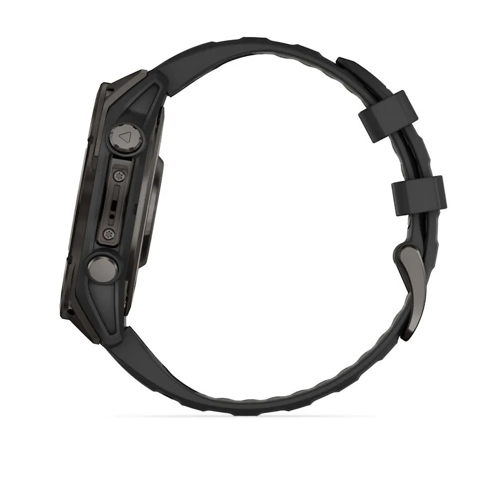 Часы Garmin Fenix 8 - 47 mm AMOLED Sapphire Carbon Gray DLC Titanium Black / Pebble Gray