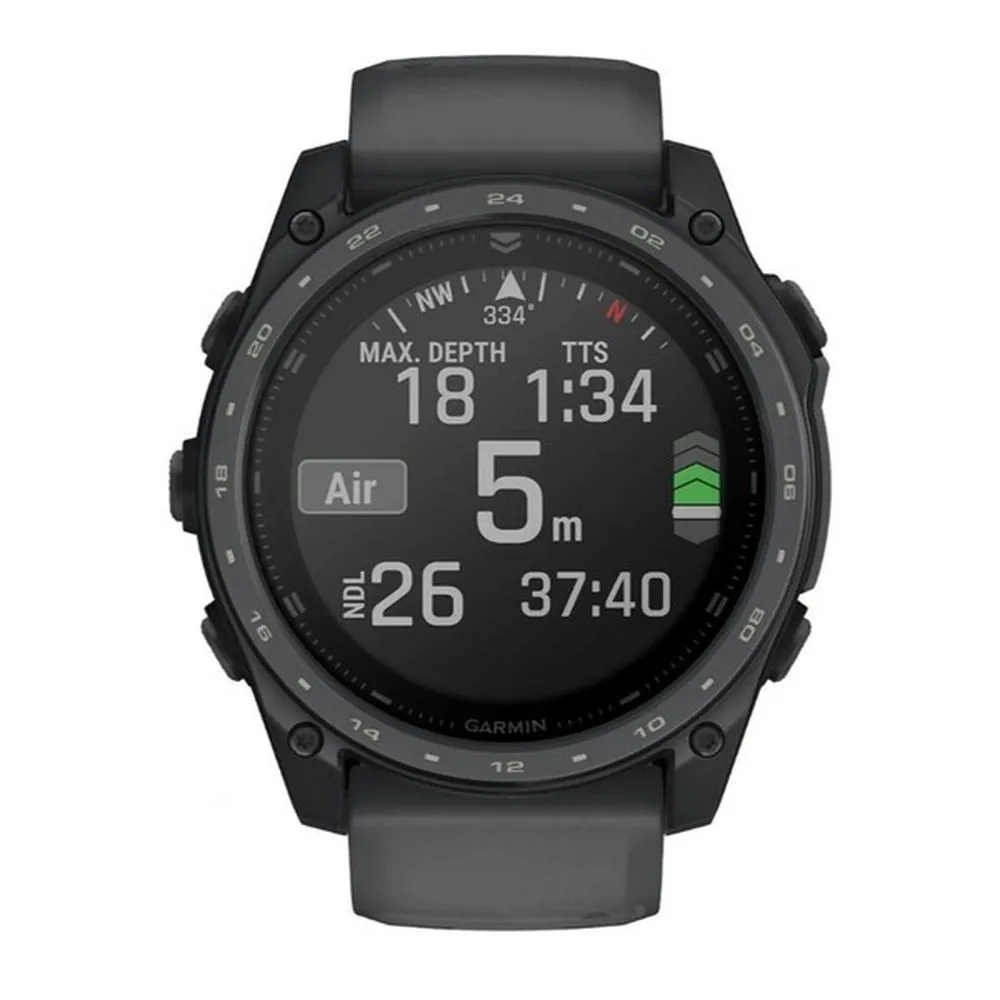 Часы Garmin Tactix 8 - 51mm AMOLED Cerakote Ultralight Solver Slate Gray