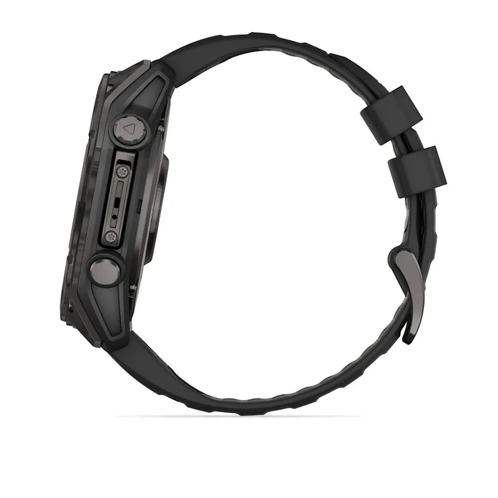 Часы Garmin Fenix 8 - 51 mm AMOLED Sapphire Carbon Gray DLC Titanium Black / Pebble Gray