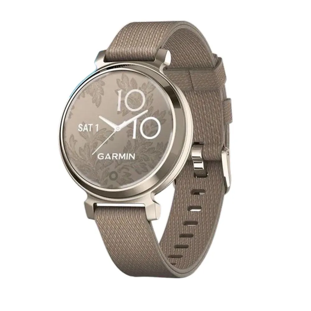 Часы Garmin Lily 2 Classic Cream Gold / Coffee Nylon Band