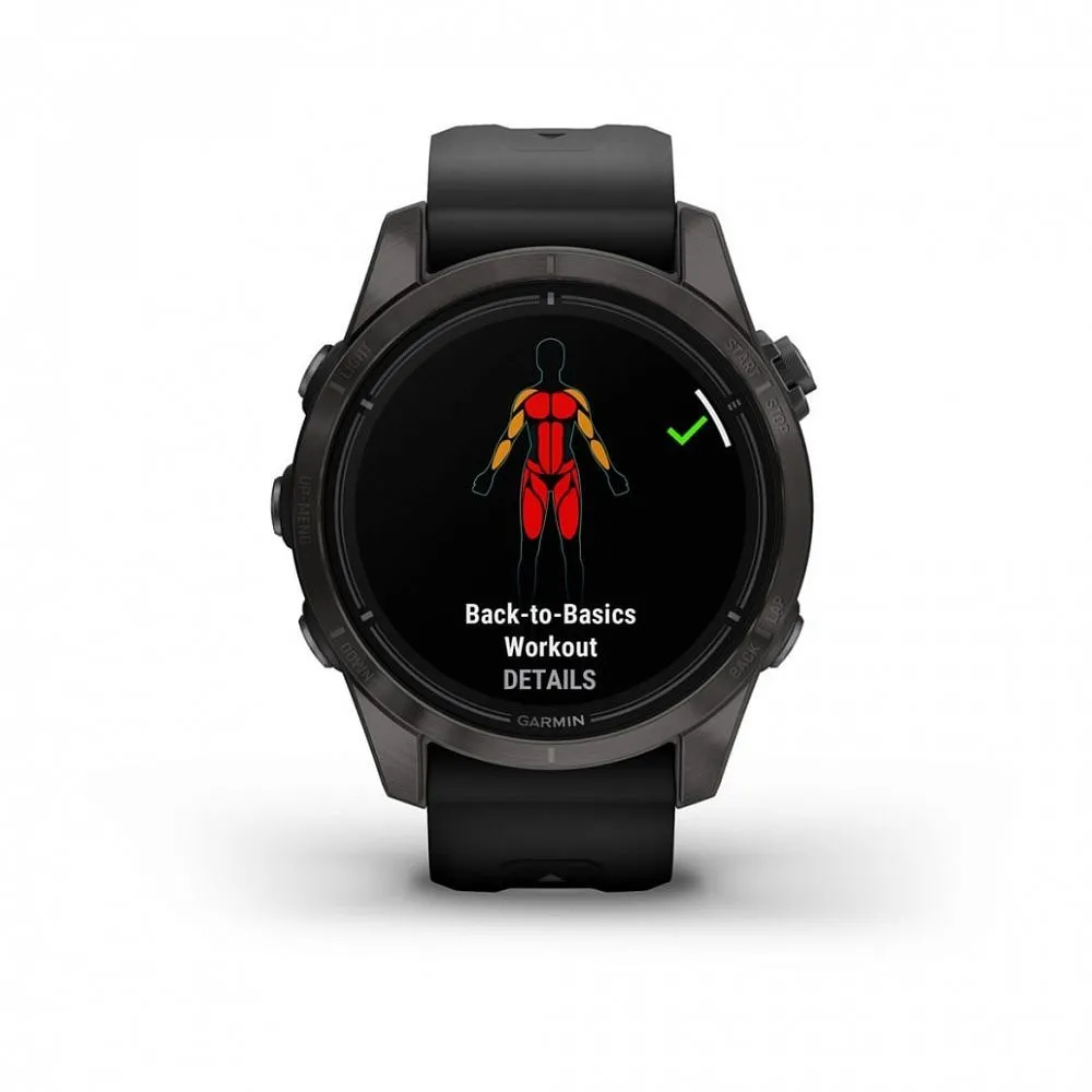 Часы Garmin Epix Pro (Gen 2) Sapphire Edition 42 mm Carbon Gray DLC Titanium