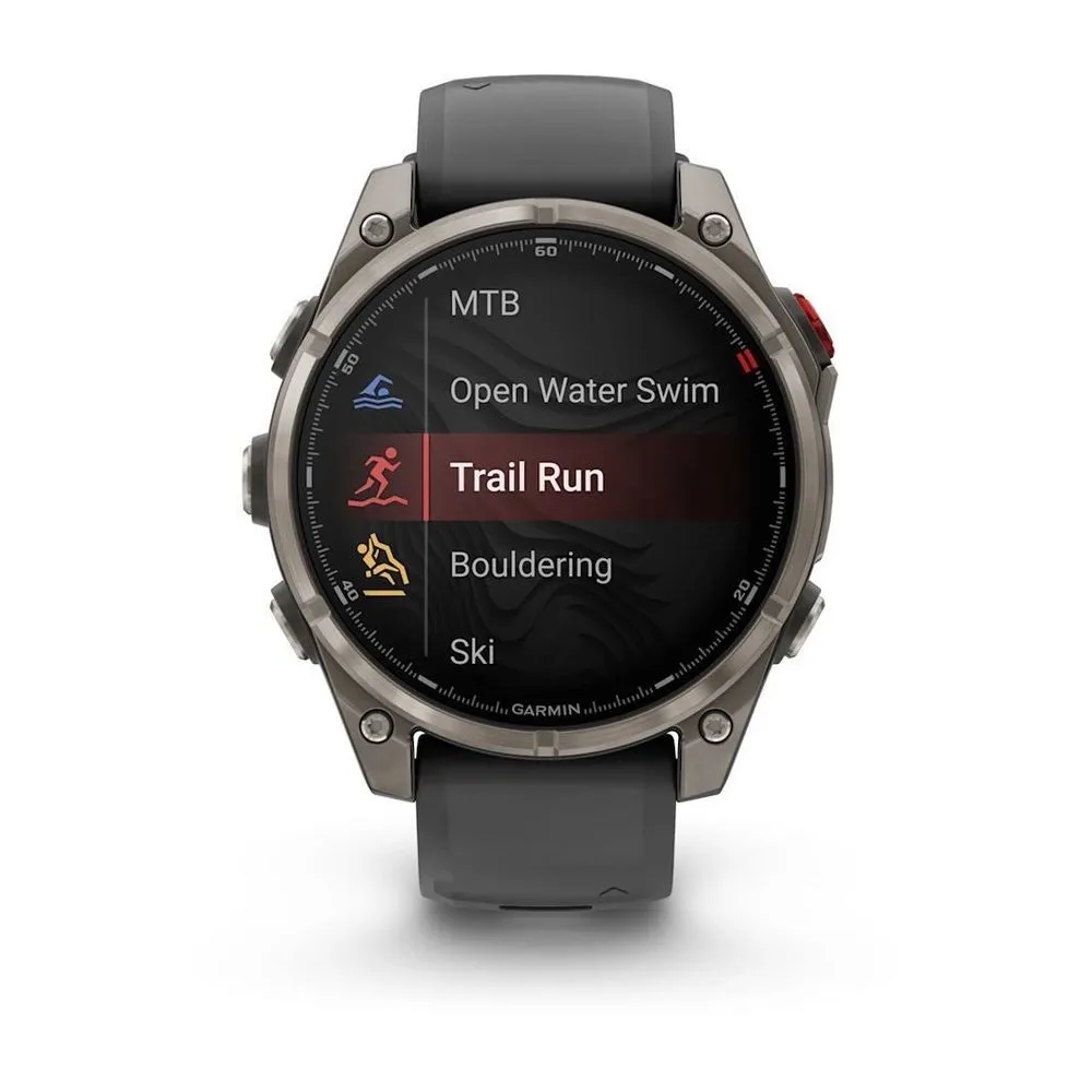 Часы Garmin Fenix 8 Pro - 47 mm AMOLED Sapphire Titanium Graphite / Black