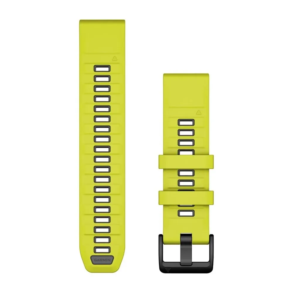Ремешок Garmin Quickfit 22 Watch Band Amp Yellow/Graphite Silicone