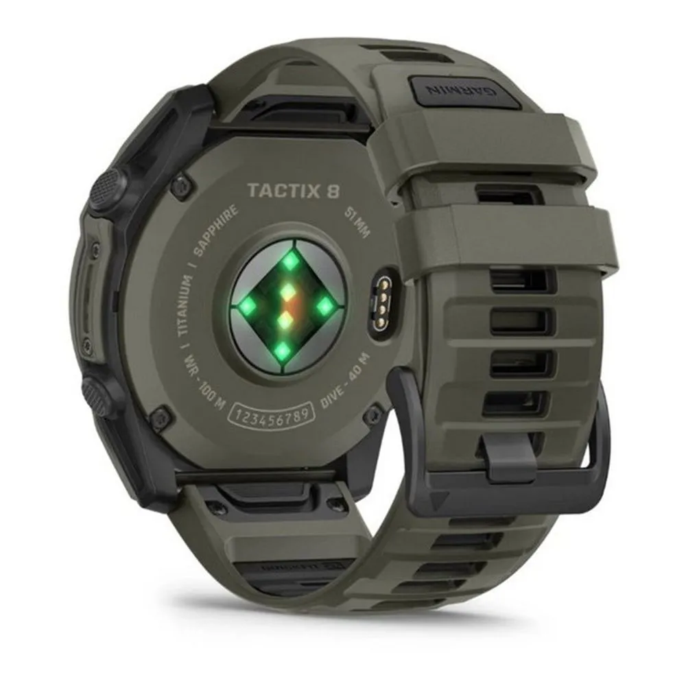 Часы Garmin Tactix 8 - 51mm AMOLED Cerakote Ultralight Solver Olive Drab