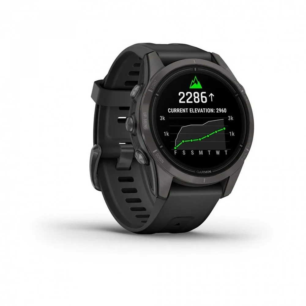Часы Garmin Epix Pro (Gen 2) Sapphire Edition 42 mm Carbon Gray DLC Titanium