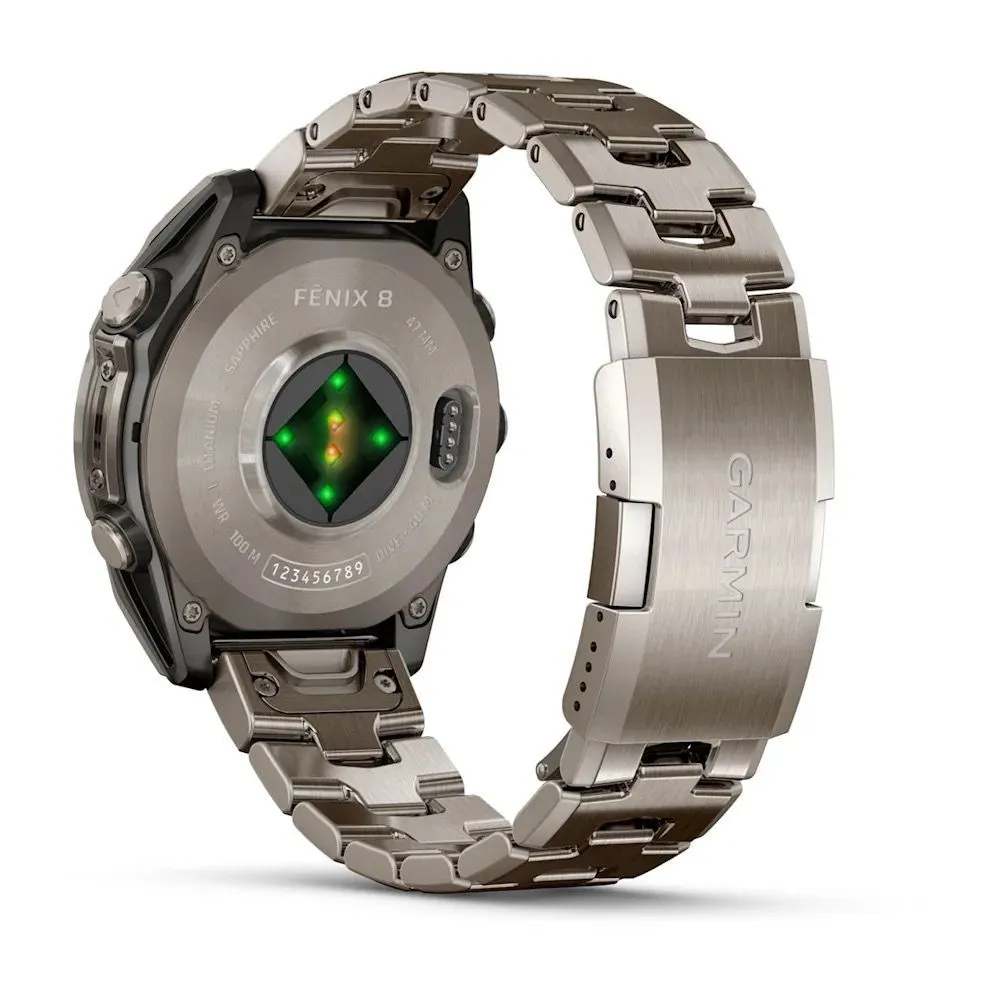 Часы Garmin Fenix 8 - 47 mm AMOLED Sapphire Titanium / Vented Titanium Band