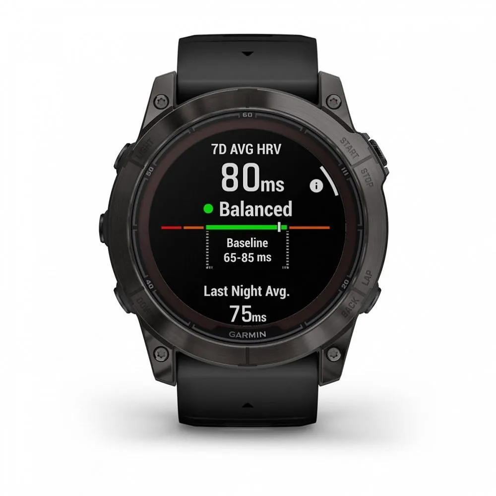 Часы Garmin Fenix 7X Pro - Sapphire Solar Carbon Gray DLC Titanium