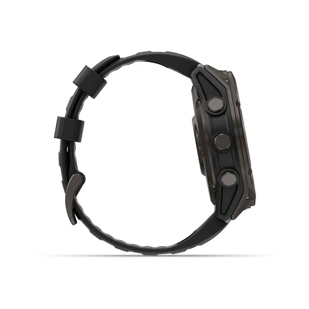 Часы Garmin Fenix 8 Pro - 51 mm AMOLED Sapphire Carbon Gray DLC Titanium Black / Pebble Gray