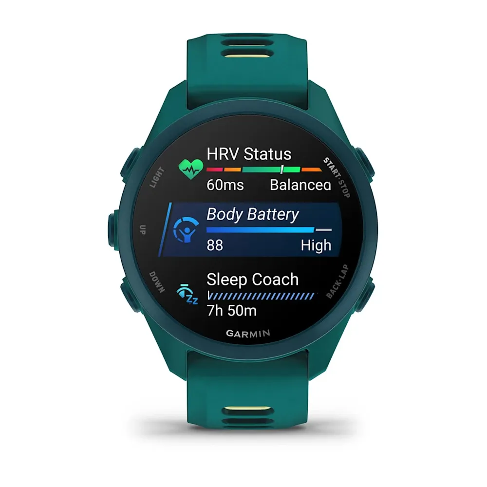 Часы Garmin Forerunner 170 Music Teal Green/Citron Band