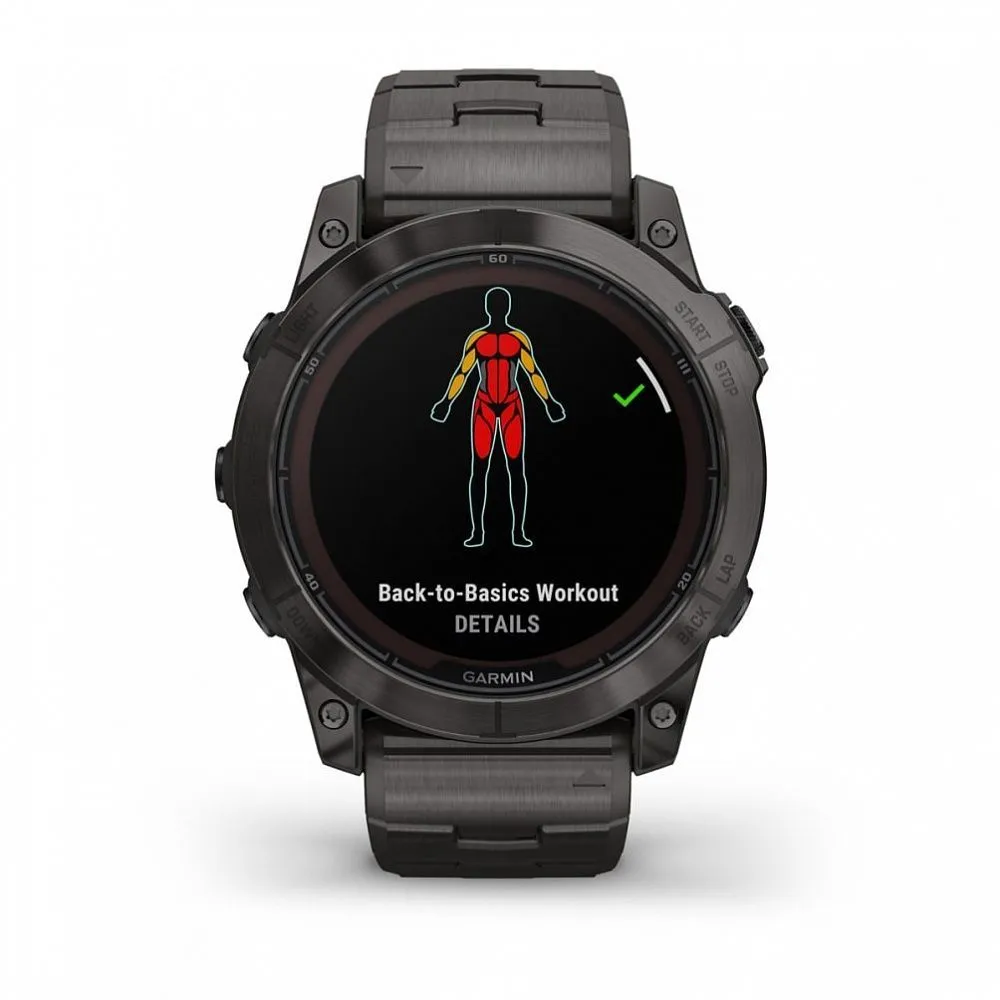 Часы Garmin Fenix 7X Pro - Sapphire Solar Carbon Gray DLC Titanium / Vented Titanium Band