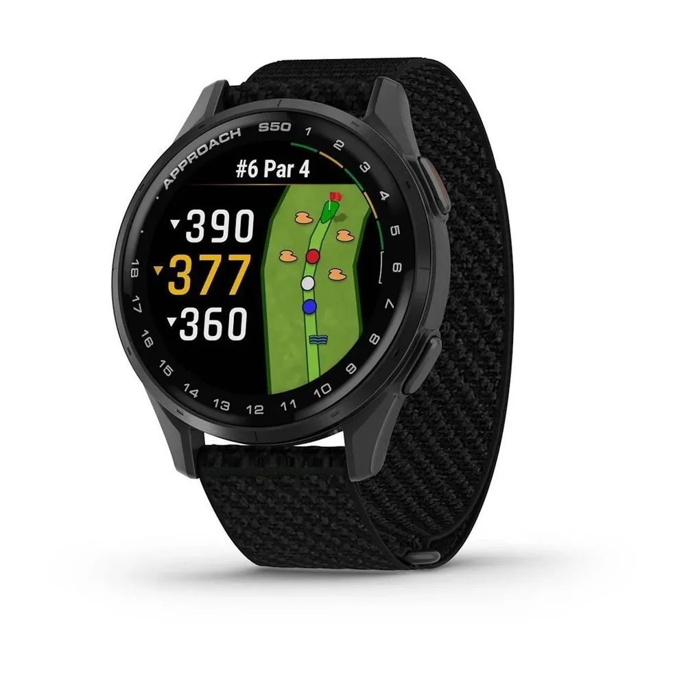 Часы Garmin Approach S50 Slate / Black ComfortFit Nylon Band