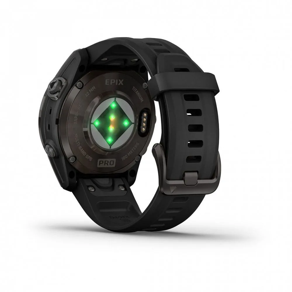 Часы Garmin Epix Pro (Gen 2) Sapphire Edition 42 mm Carbon Gray DLC Titanium