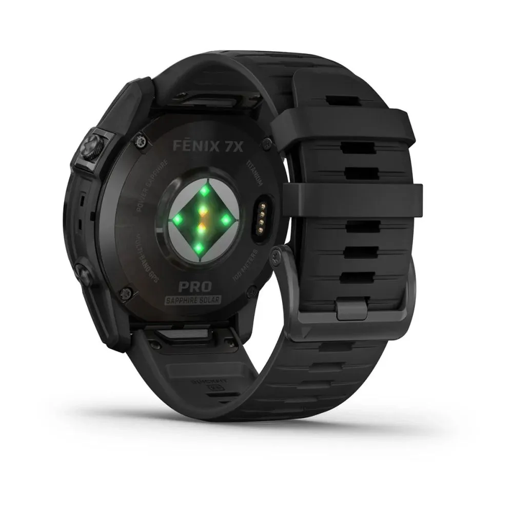 Часы Garmin Fenix 7X Pro - Sapphire Solar Carbon Gray DLC Titanium Б/У