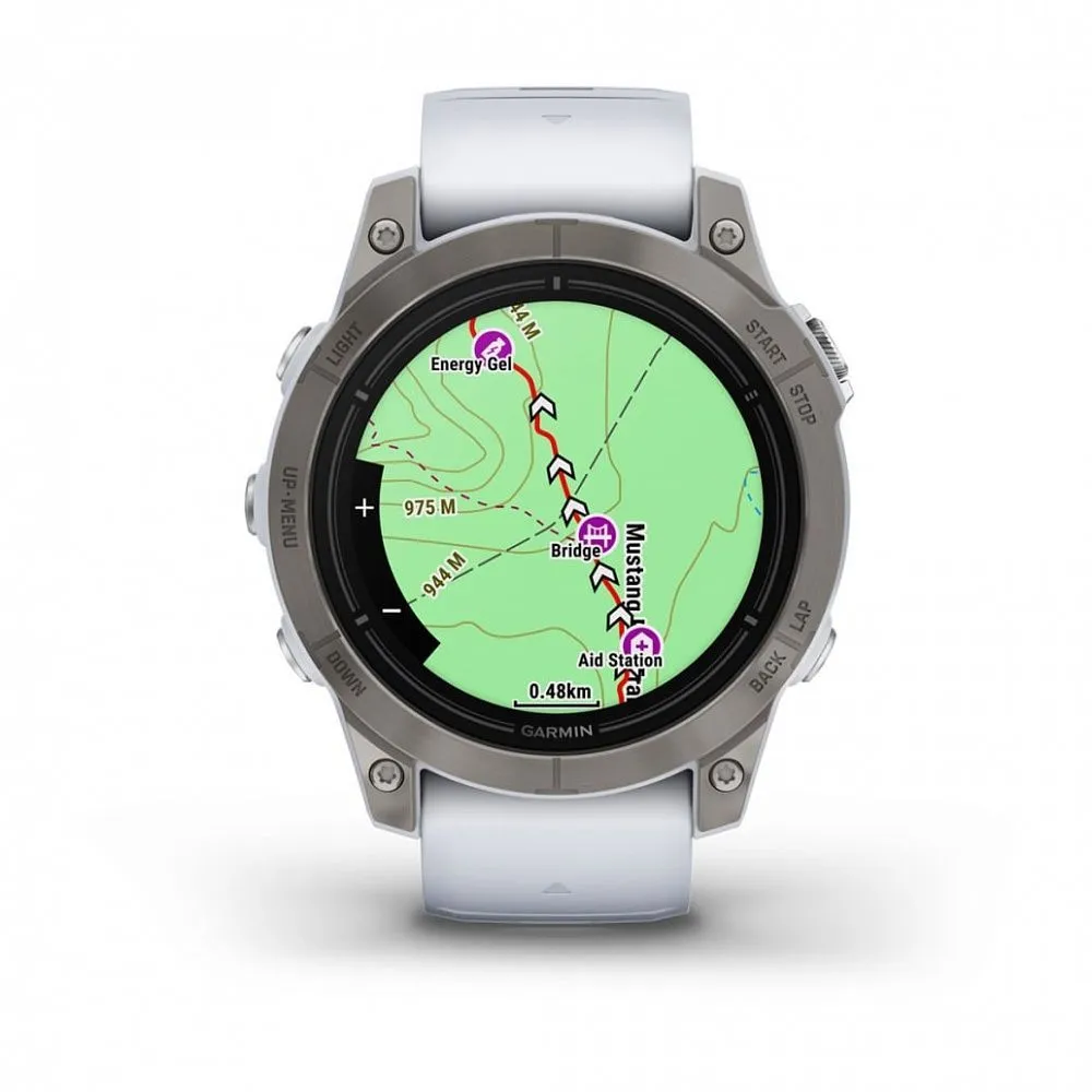 Часы Garmin Epix Pro (Gen 2) Sapphire Edition 47 mm Titanium Whitestone