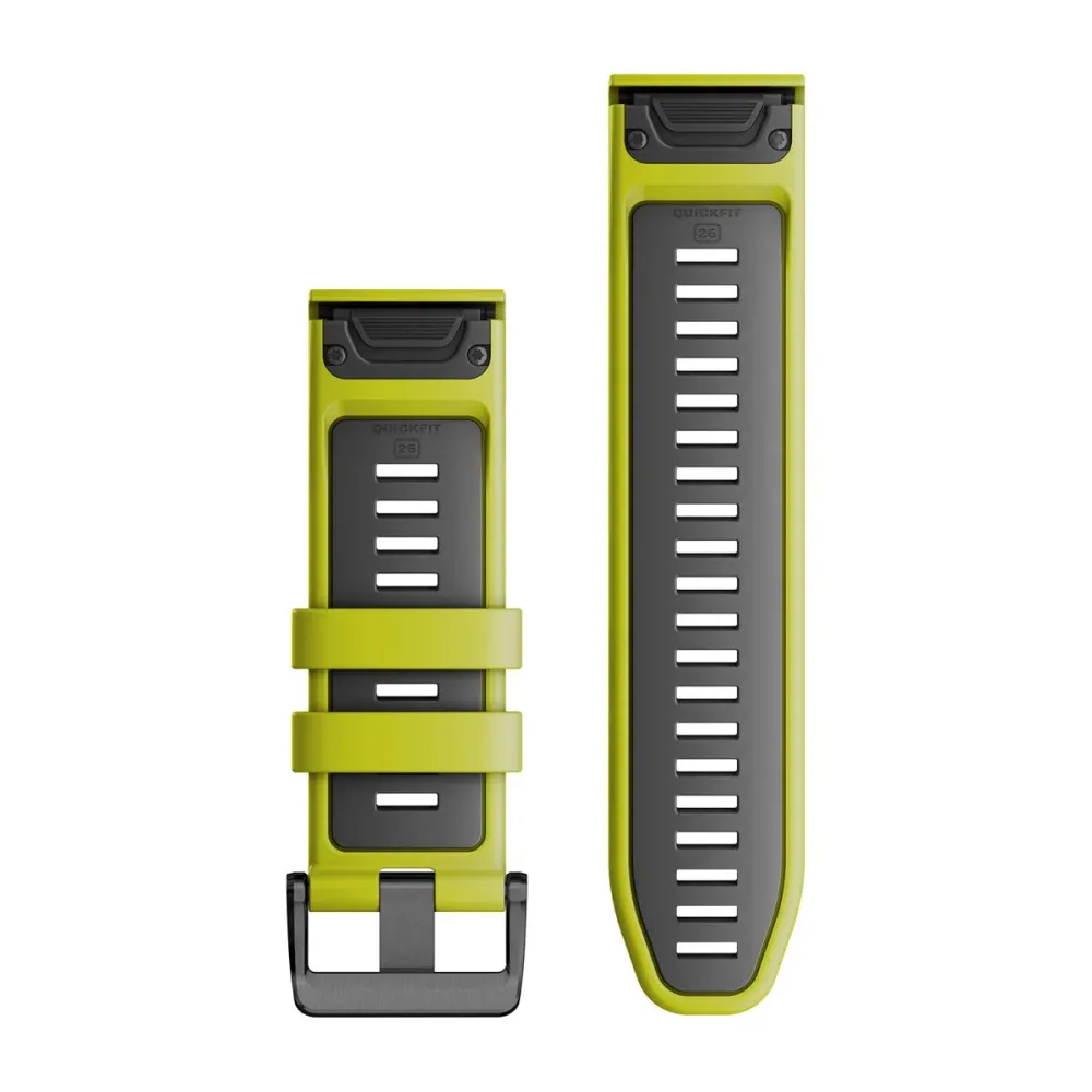 Ремешок Garmin Quickfit 26 Watch Band Electric Lime/Graphite Silicone