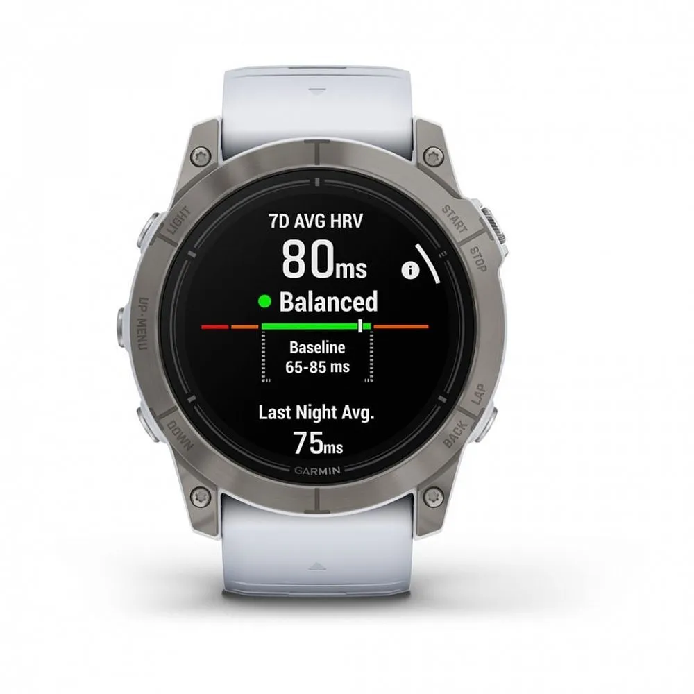 Часы Garmin Epix Pro (Gen 2) Sapphire Edition 51 mm Titanium Whitestone