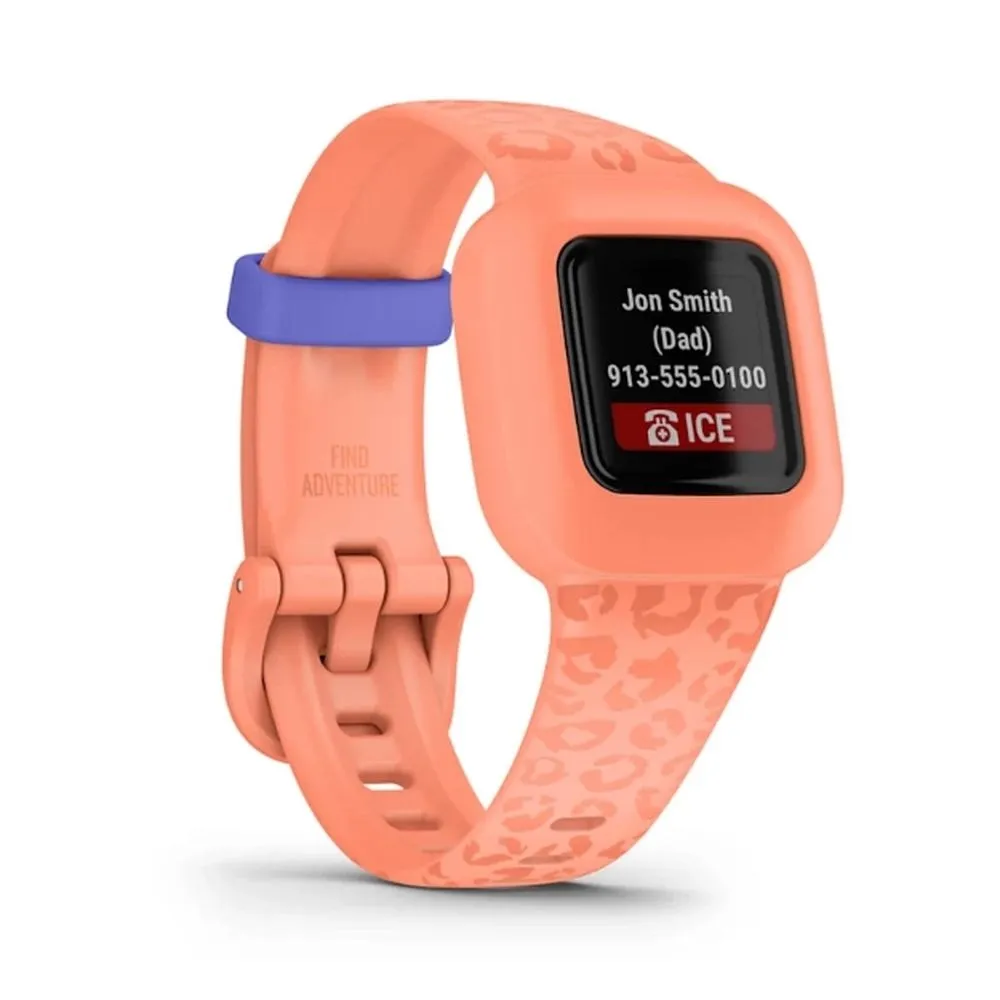 Часы Garmin Vivofit JR. 3 Peach Leopard