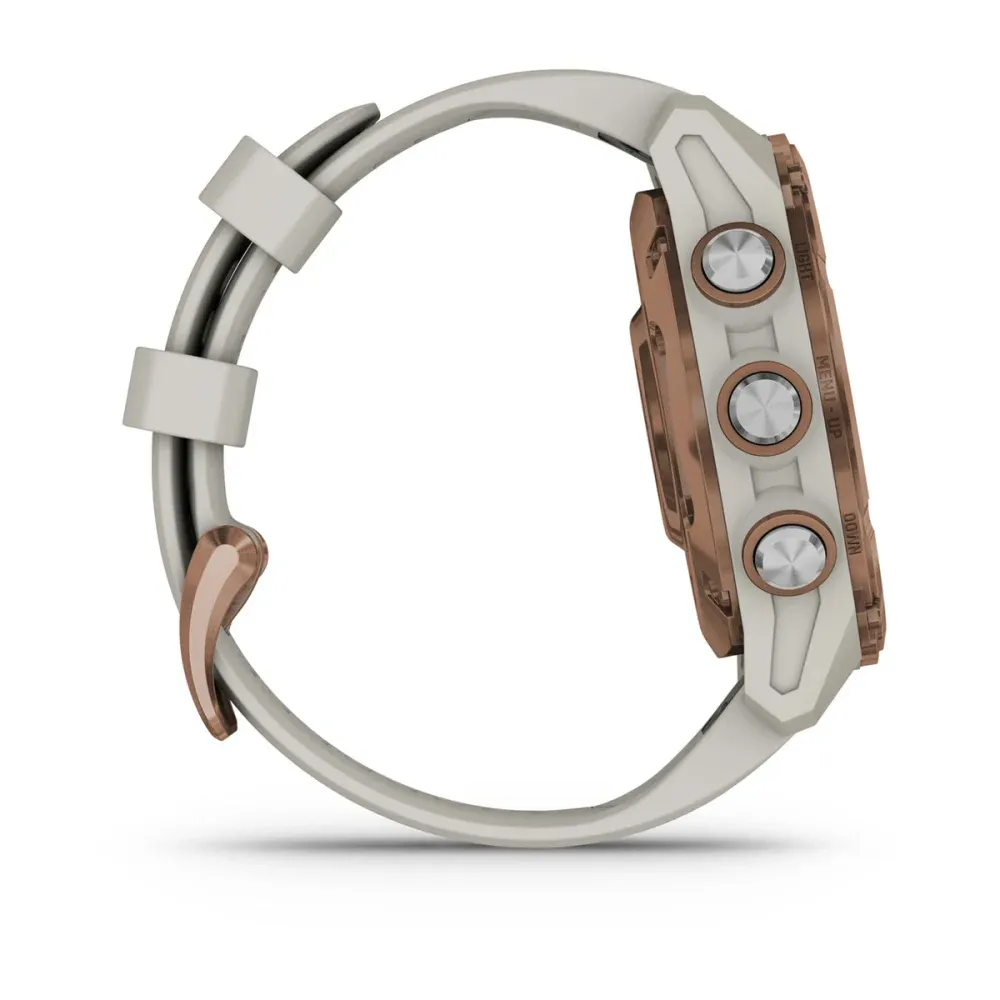 Часы Garmin Descent Mk3i - 43 mm Bronze PVD Titanium / French Gray Silicone Band