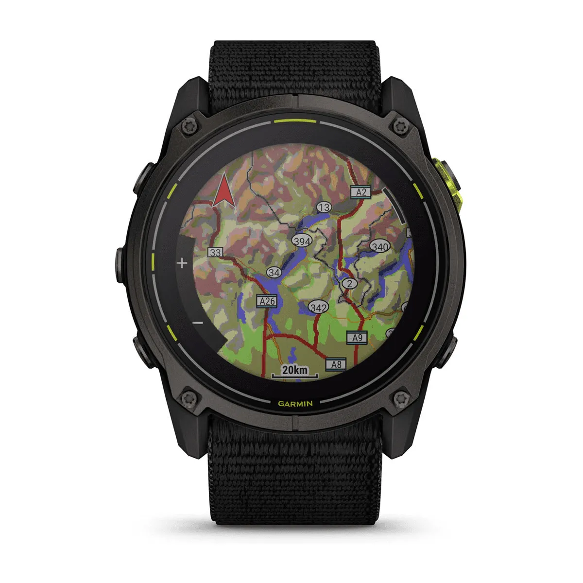 Часы Garmin Enduro 3 - 51 mm Solar Sapphire Carbon Gray DLC Titanium / Black UltraFit Nylon Strap