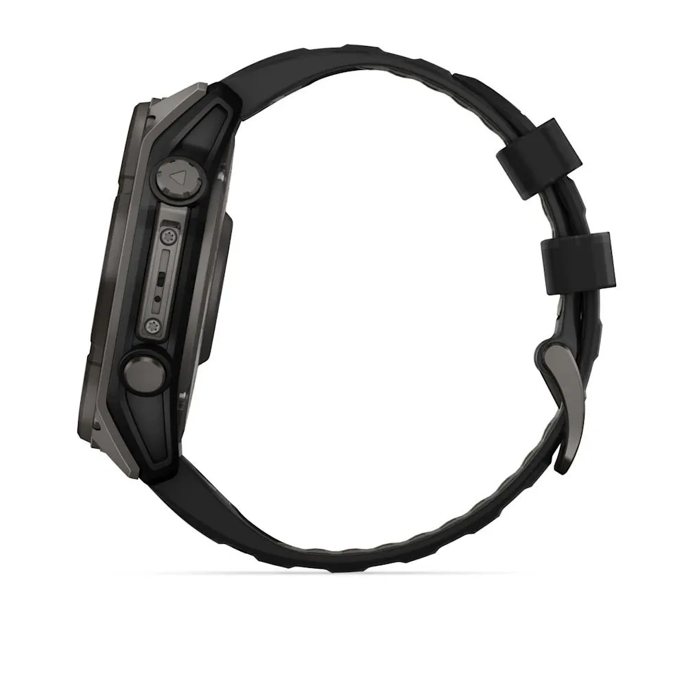 Часы Garmin Fenix 8 - 51 mm Solar Sapphire Carbon Gray DLC Titanium Black / Pebble Gray