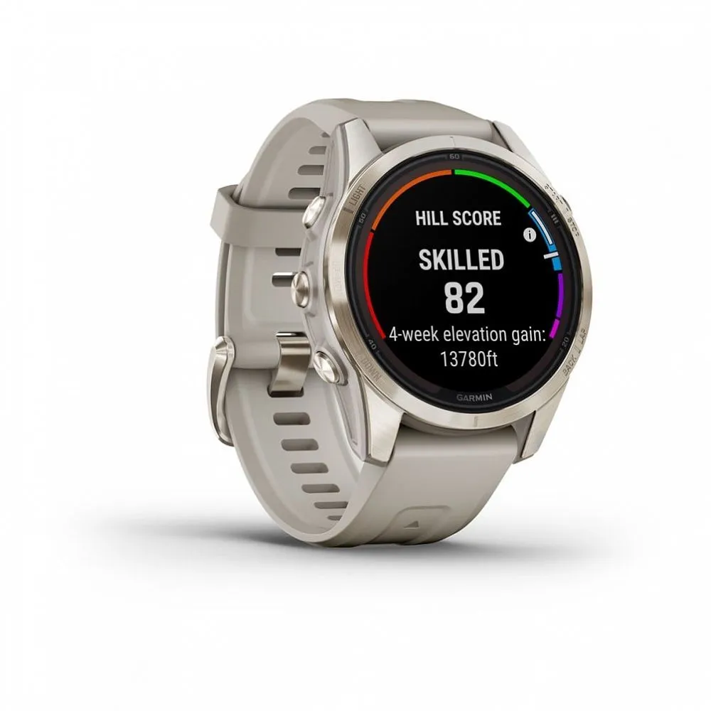 Часы Garmin Fenix 7S Pro - Sapphire Solar Soft Gold