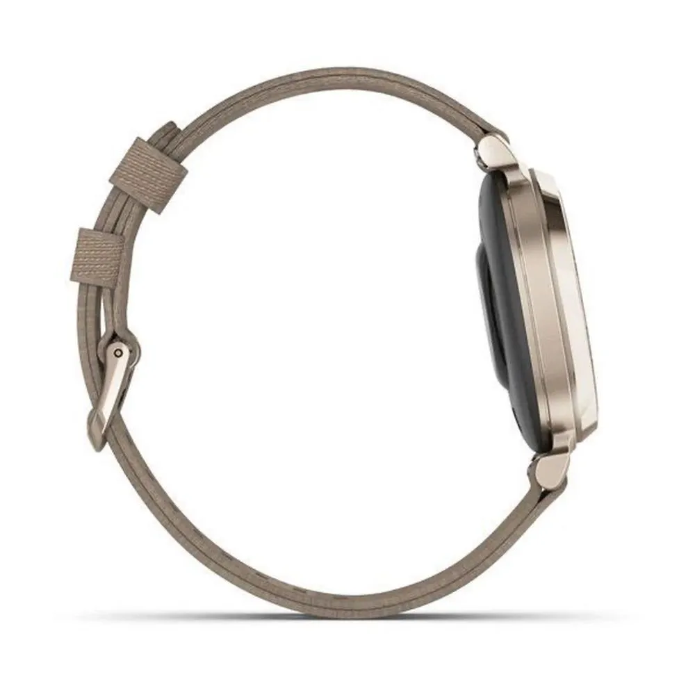 Часы Garmin Lily 2 Classic Cream Gold / Coffee Nylon Band