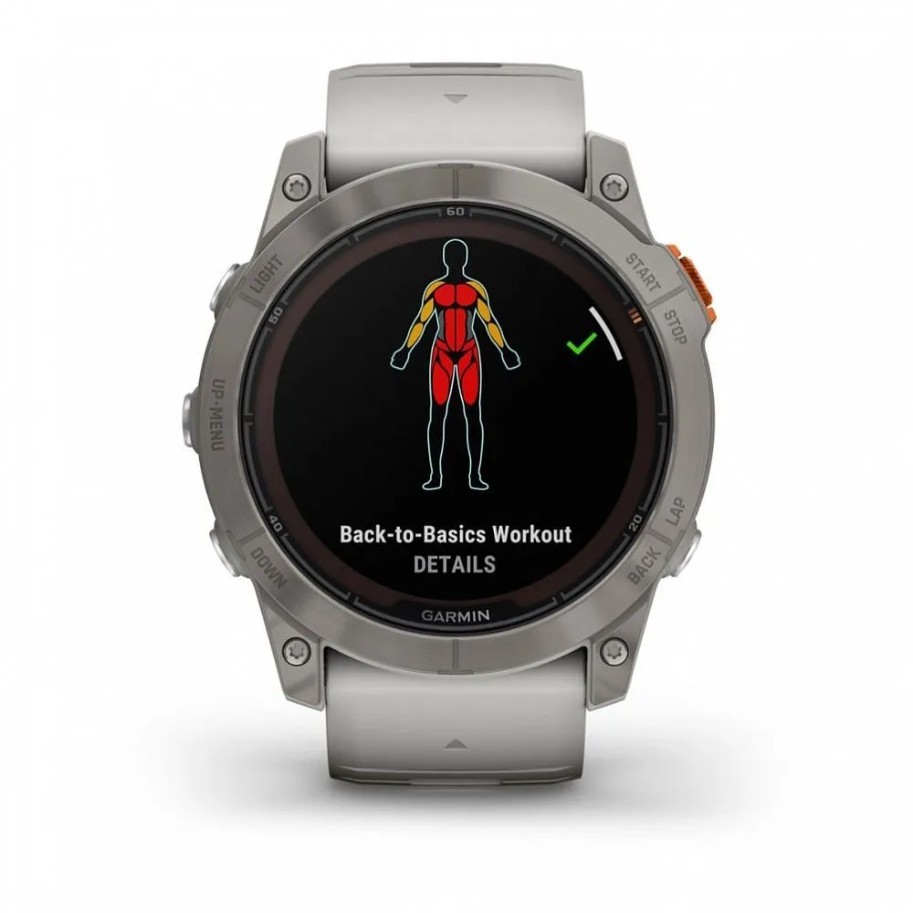 Часы Garmin Fenix 7X Pro - Sapphire Solar Titanium Fog Gray