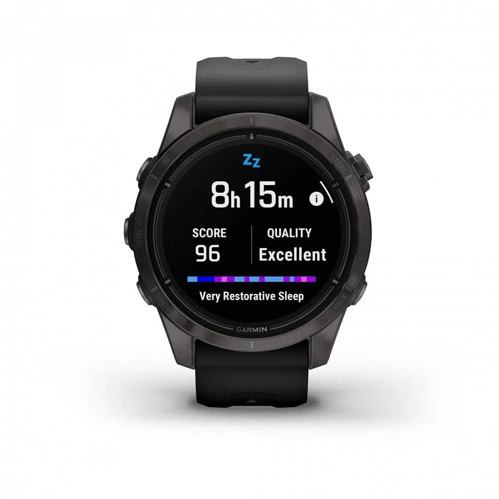 Часы Garmin Epix Pro (Gen 2) Sapphire Edition 42 mm Carbon Gray DLC Titanium