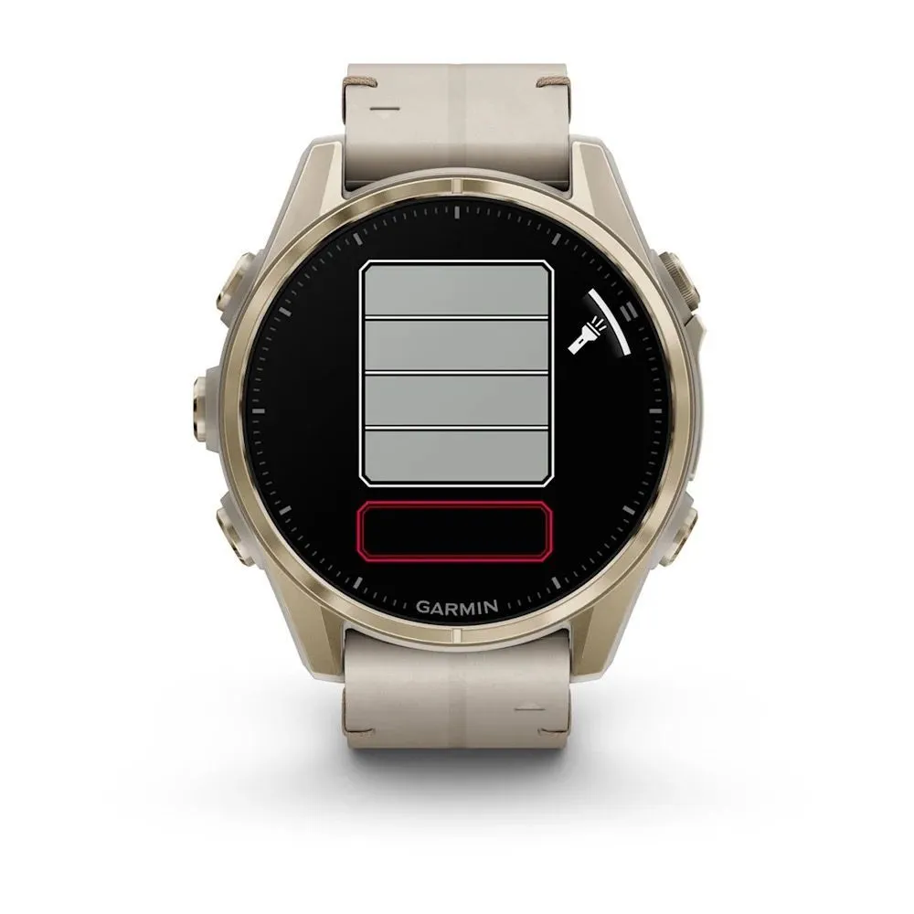 Часы Garmin Fenix 8 - 43 mm AMOLED Sapphire Soft Gold / Limestone