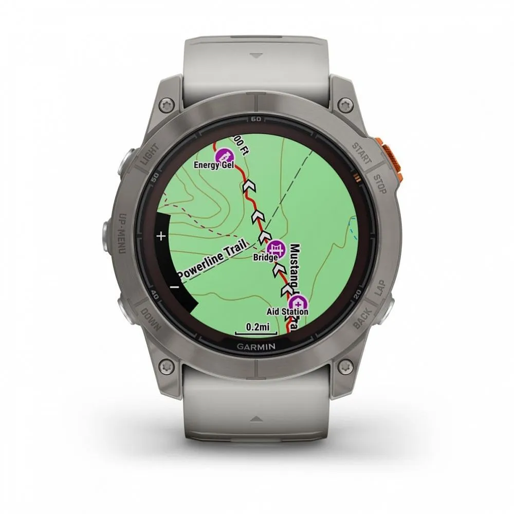 Часы Garmin Fenix 7X Pro - Sapphire Solar Titanium Fog Gray